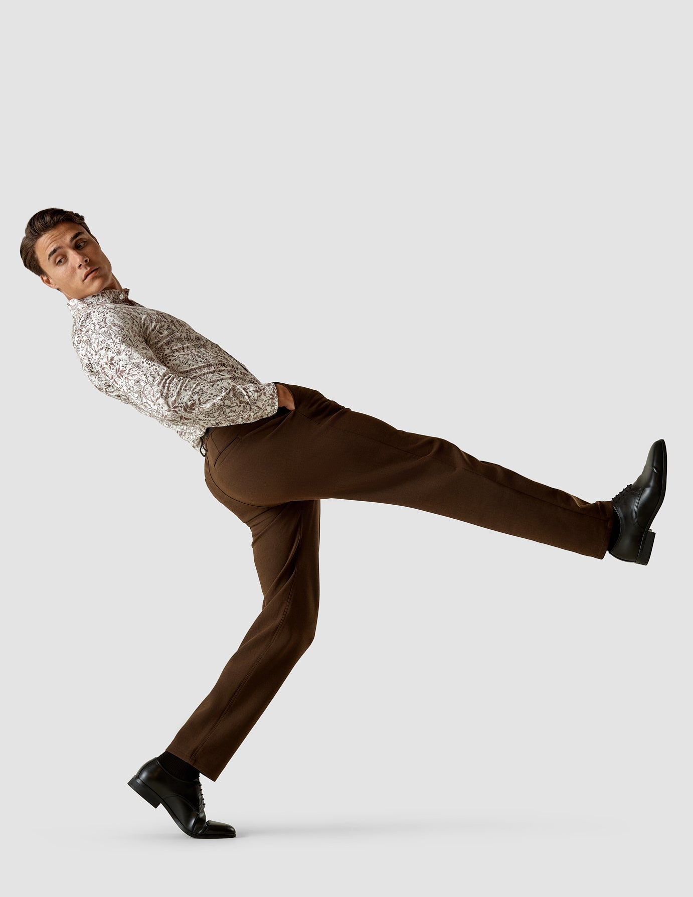 Heavy Edition Pants Slim Espresso Melange